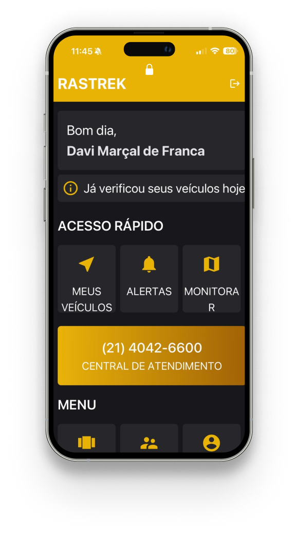 Aplicativo de rastreamento veicular
